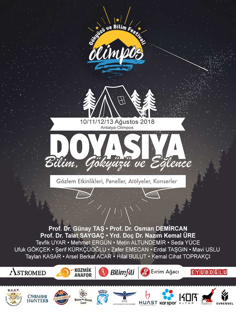Olimpos Gökyüzü ve Bilim Festivali 2018 Kayıtları Başladı!